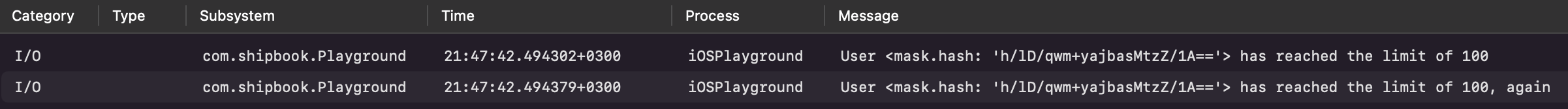 Private data hidden under a mask