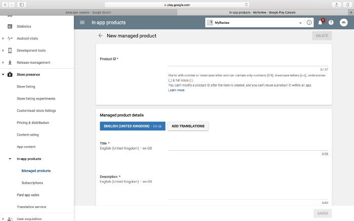 set up account image
