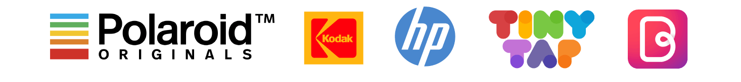 Trusted by Polaroid Originals, Kodak, HP, TinyTap, and Bazaart